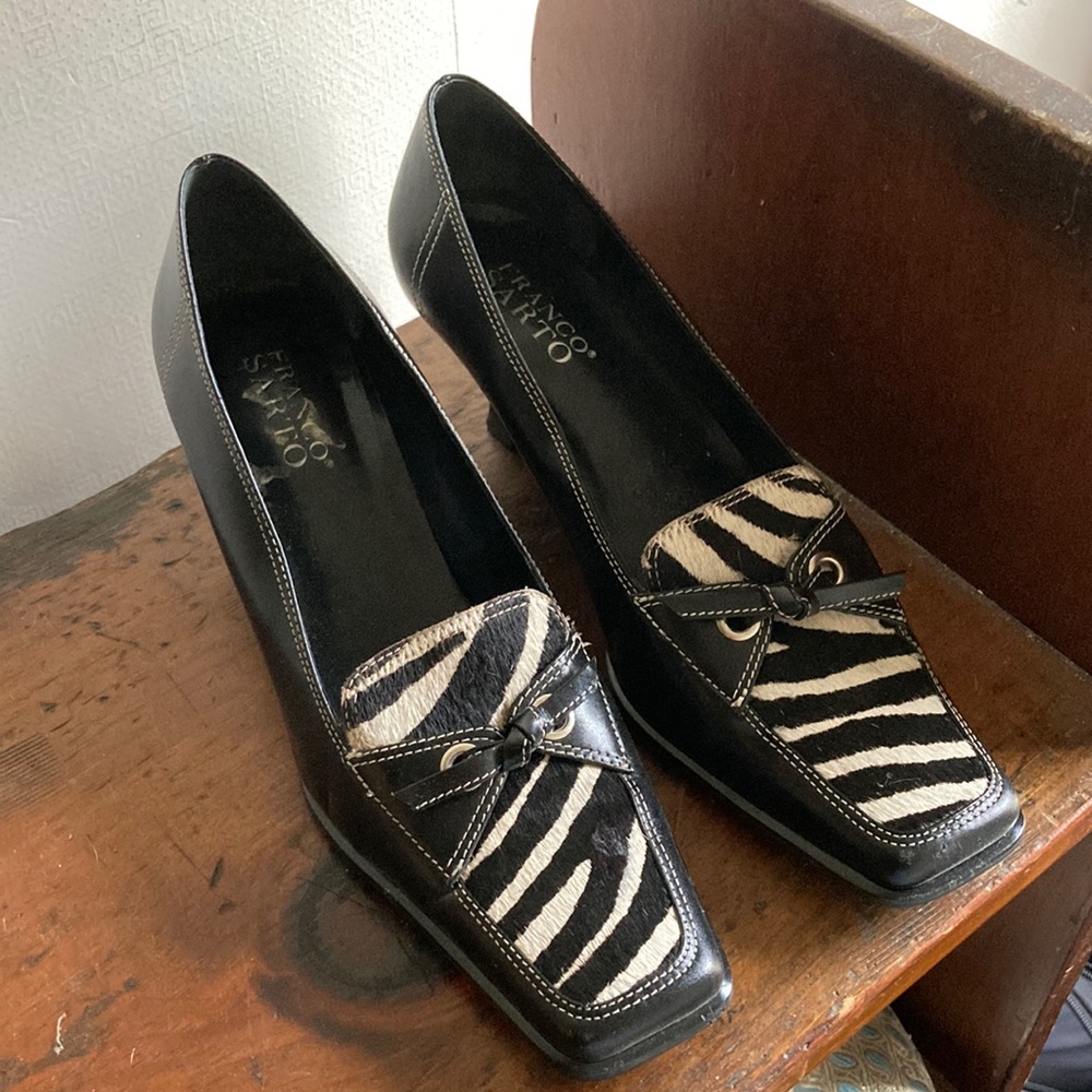 Franco Sarto Zebra Low Heel